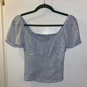 A&F Women’s Blue Floral Top